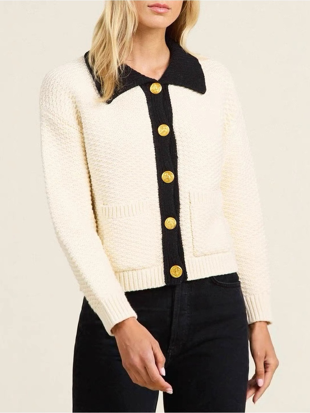 Trovata Posey Sweater Jacket cardigan, M L
